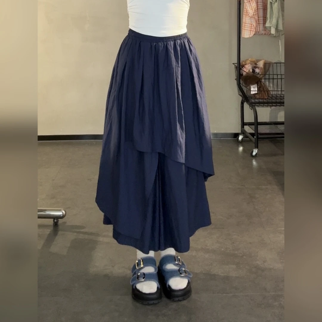 VGVL裤裙【南洋旧梦】不规则设计感小众长裤裙女