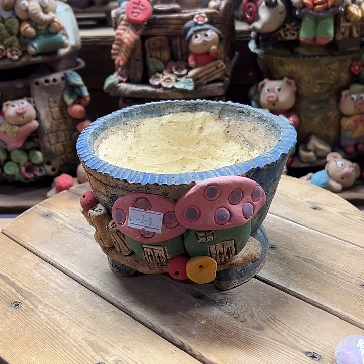 嘻哈多肉花盆百搭