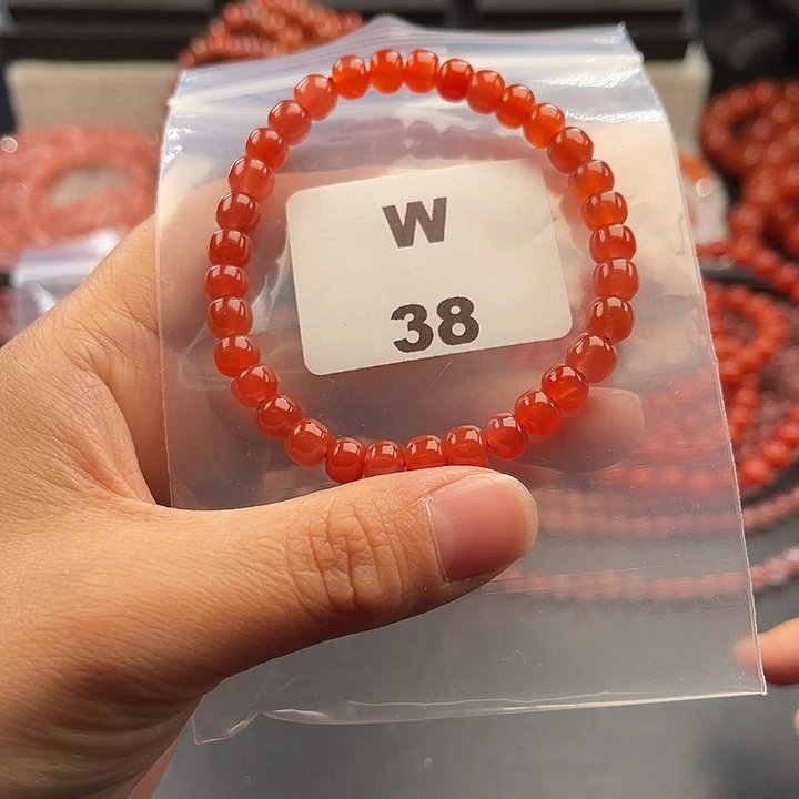 南红玛瑙未镶嵌多样性发货默认微瑕称重6mm