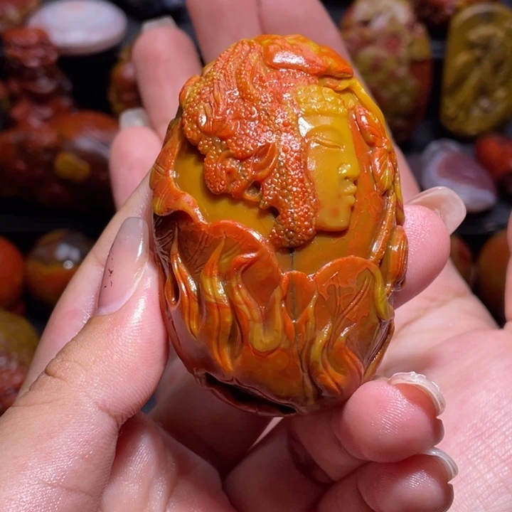 未镶嵌手把玛瑙/玉髓玉*龙