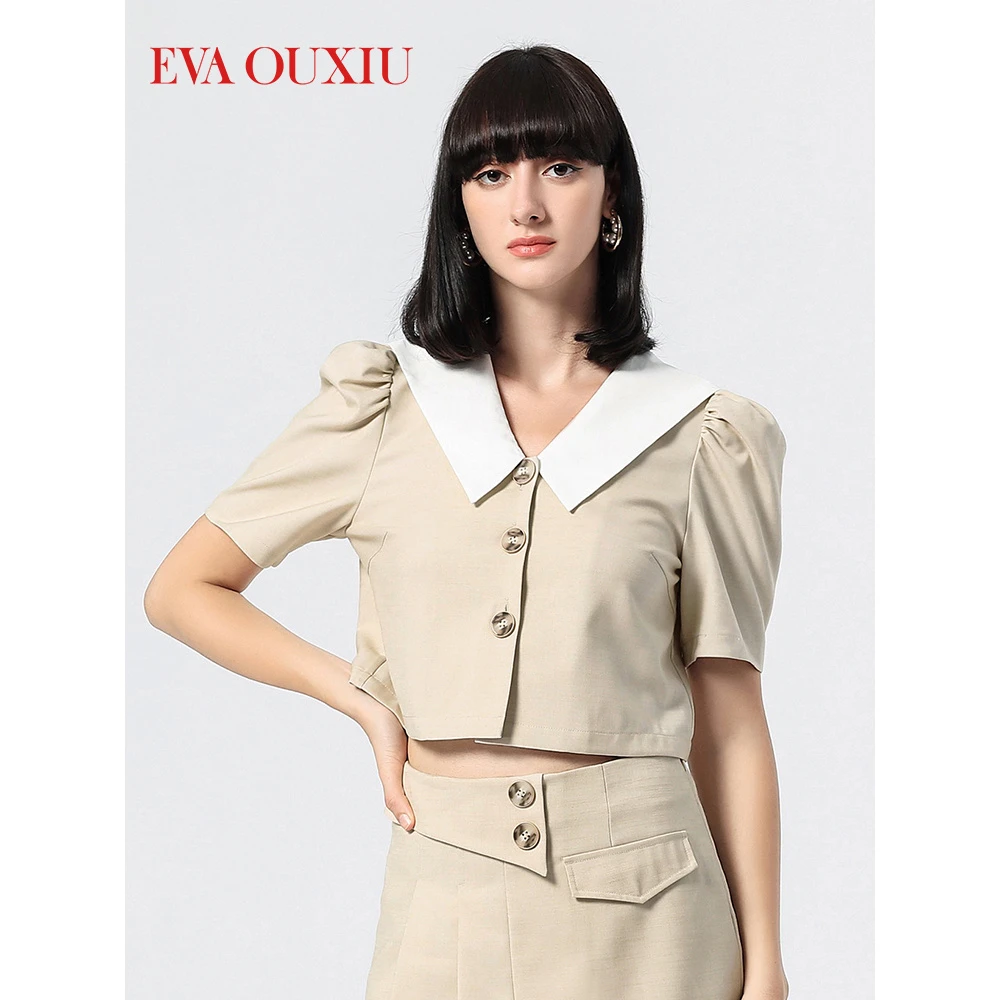 【初依专属】EVA OUXIU/伊华欧秀衬衫22KAC1340