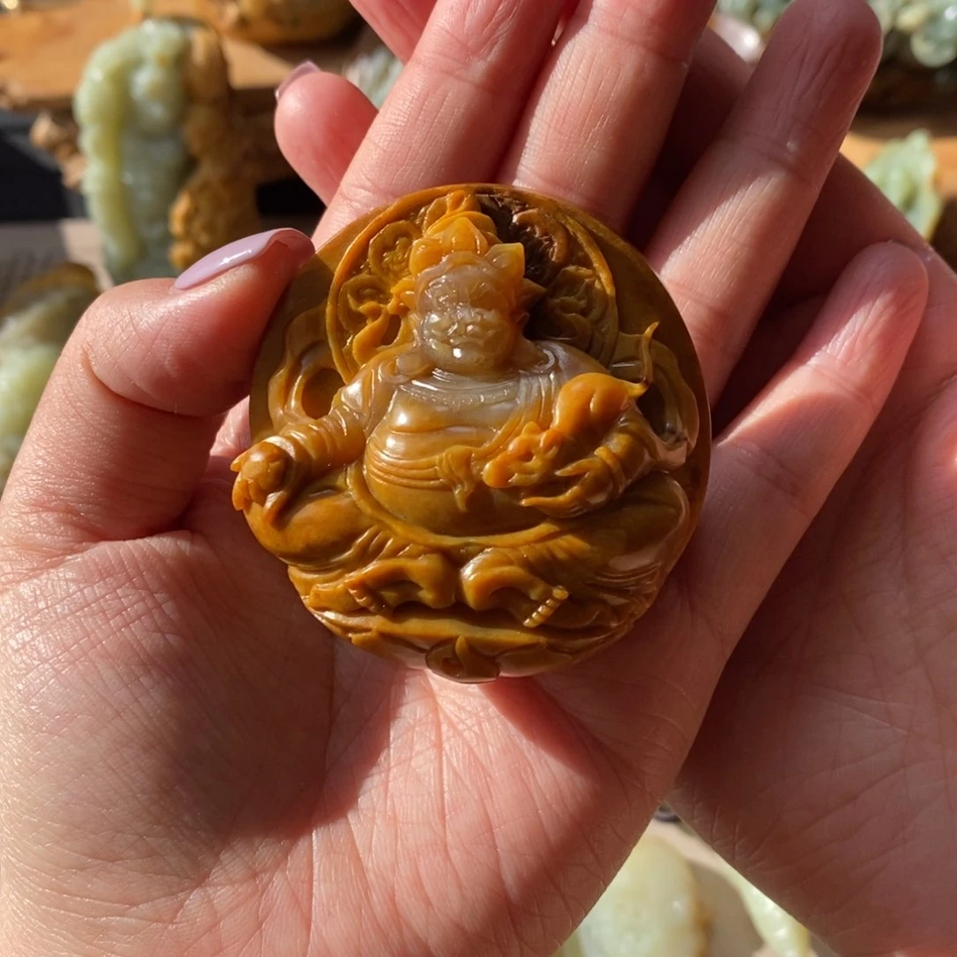 岫岩河磨玉（透闪石质玉）手把未镶嵌ـ****ﮩ