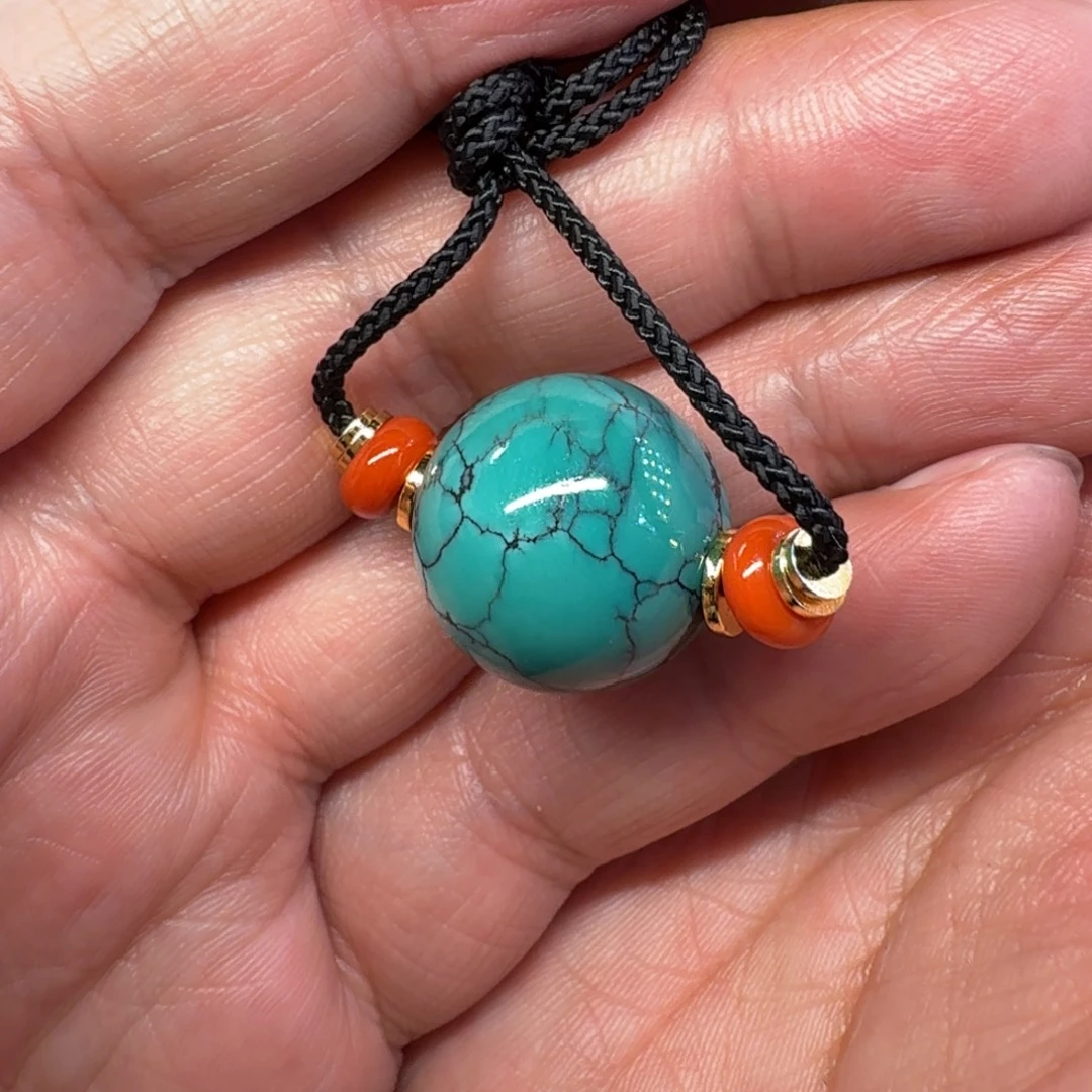 绿松石未镶嵌颈饰藏传精品绿松石