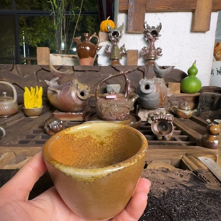 杯崔家龙窑高温柴烧 165cc