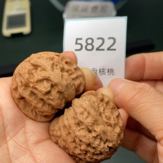 把件文玩核桃38闷白5822