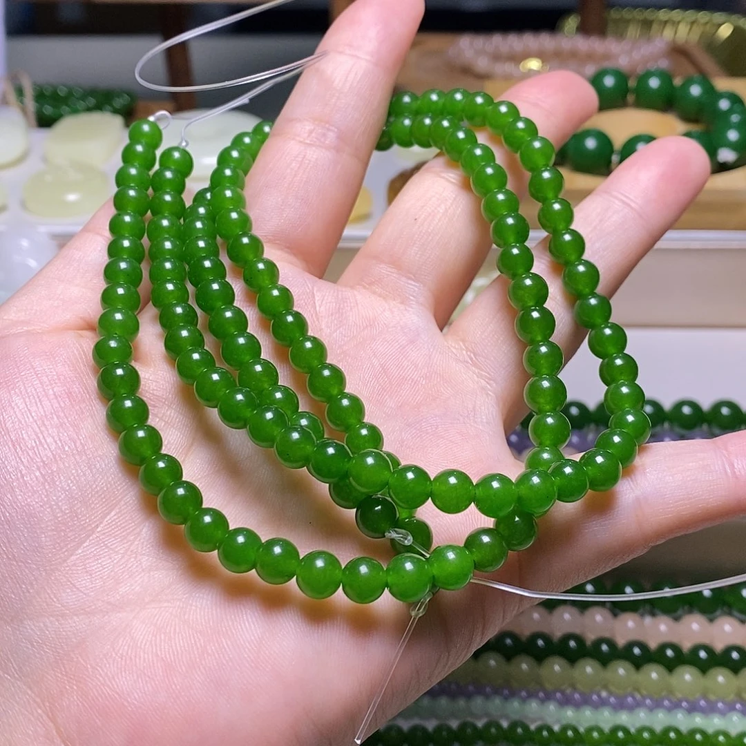 和田玉未镶嵌项链奶***甜