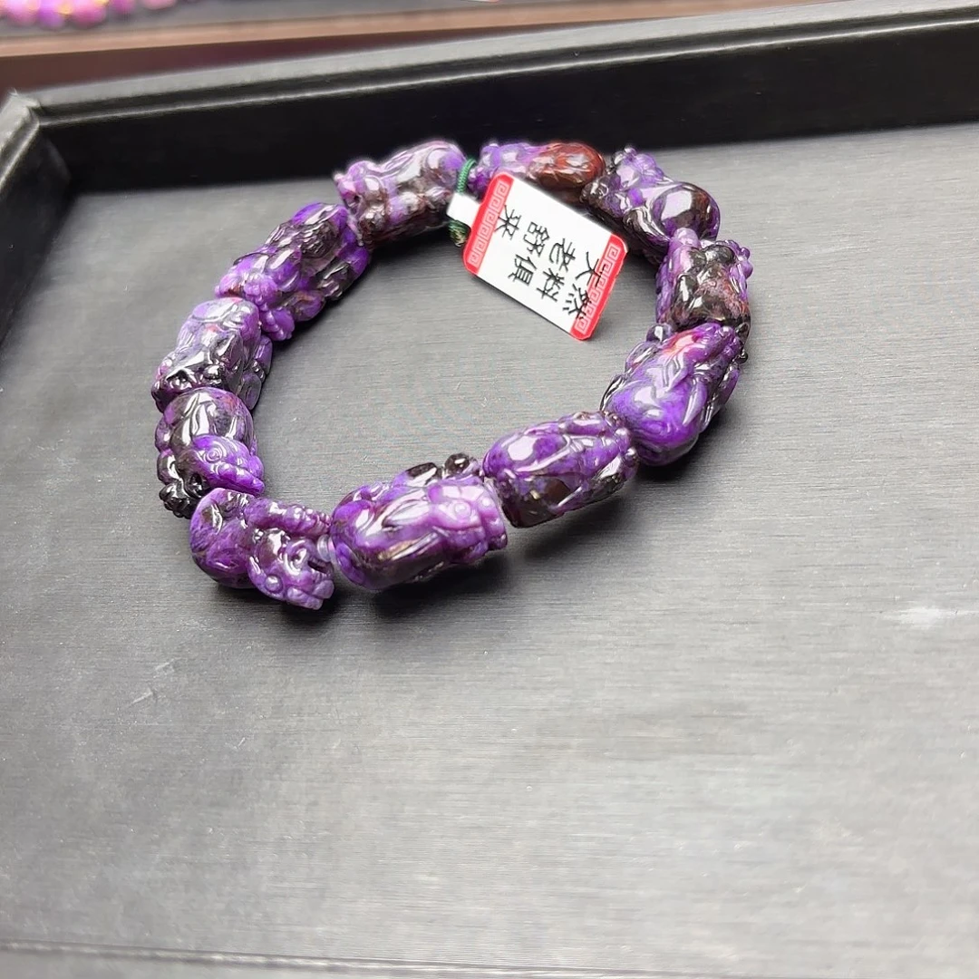 苏纪石（舒俱来）未镶嵌貔貅雕刻手串