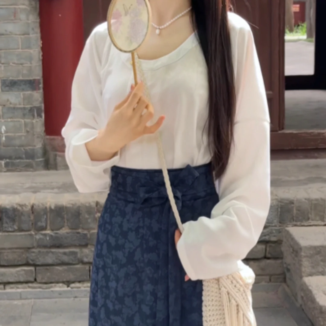 画堂春汉服【春下】唐制垂领衫十破裙日常通勤百搭国风套装