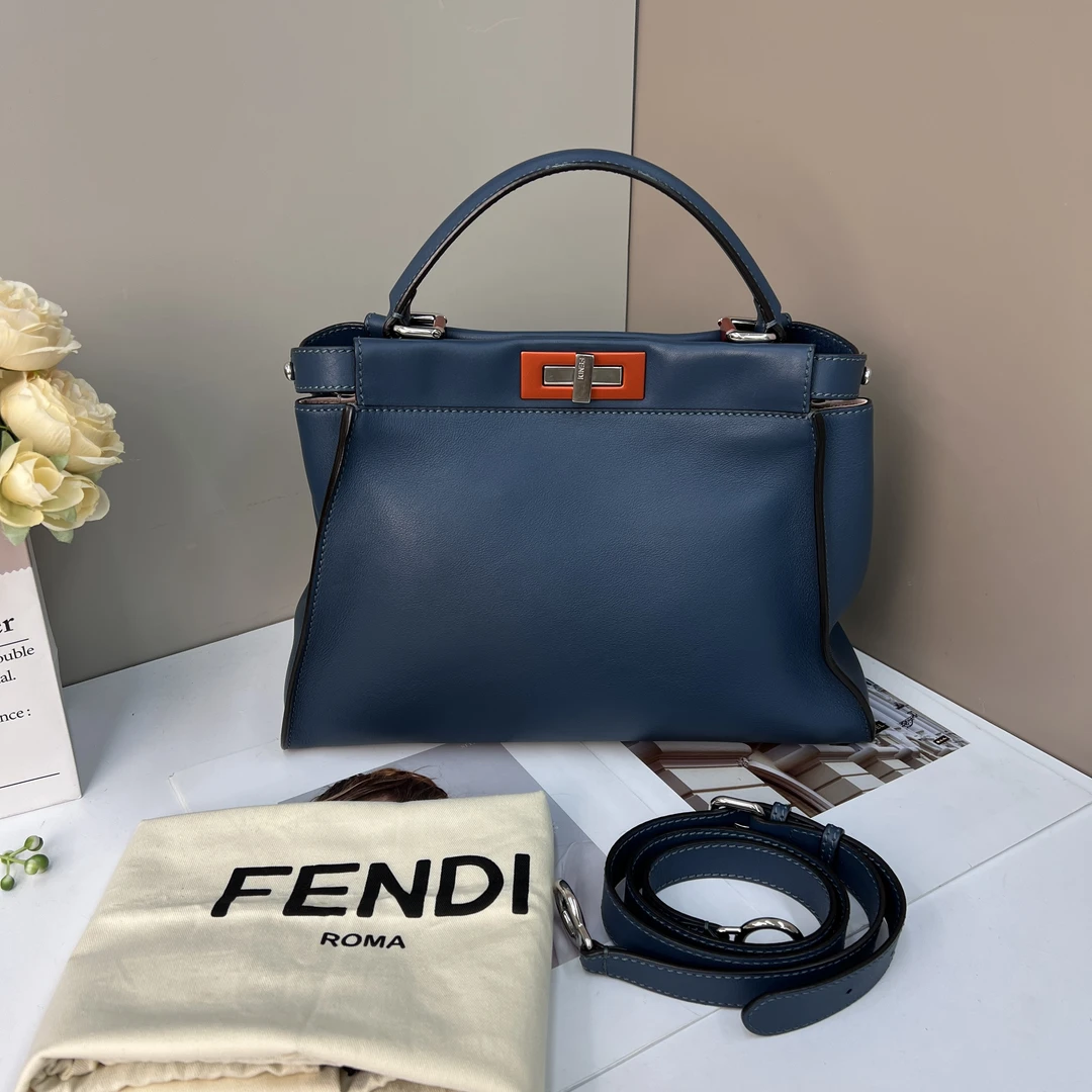 95新 FENDI/芬迪 peekkapoo手提包斜挎包
