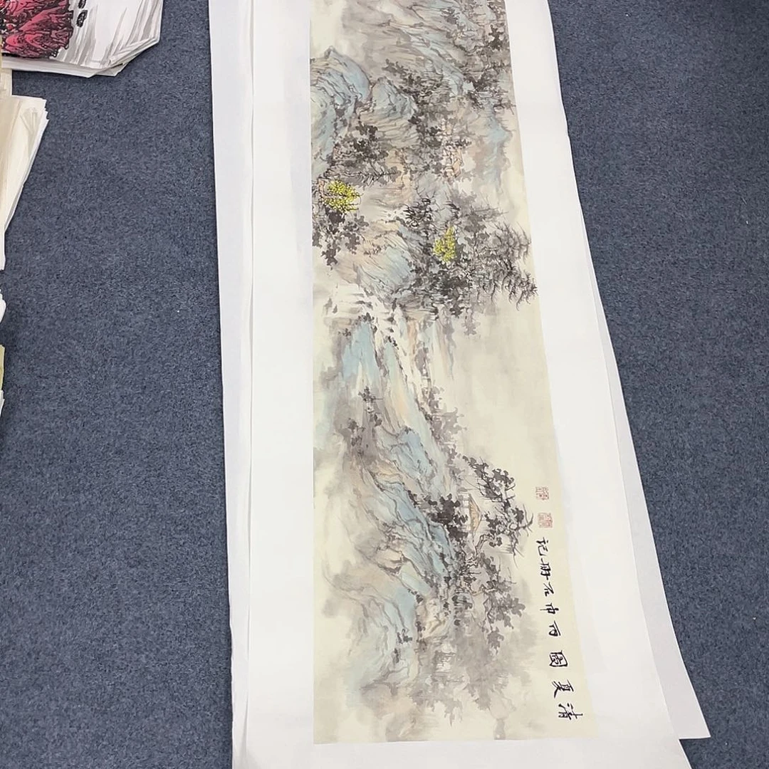 国画作品小姐姐放漏…