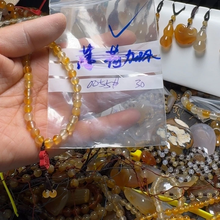 玛瑙/玉髓项链未镶嵌不*0055