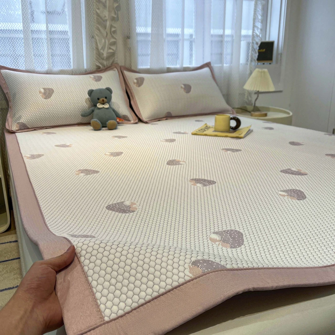 A类冰豆豆凉席可水洗机洗凉席冰丝席夏天专用2025新款空调软席子