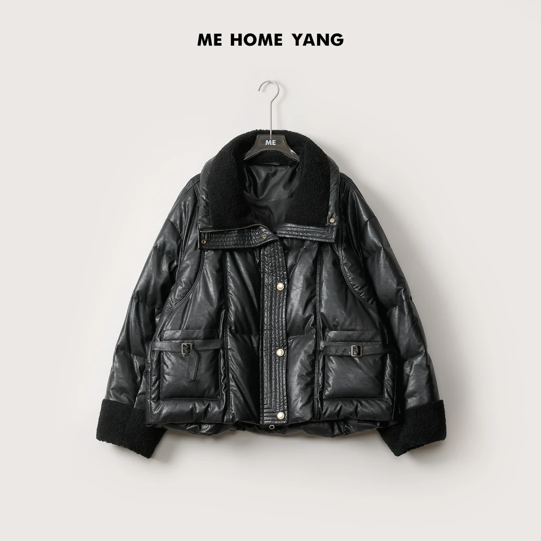 ME【油蜡鹅绒服】白鹅绒保暖高端时尚洋气新款休闲羽绒服MEQC3996