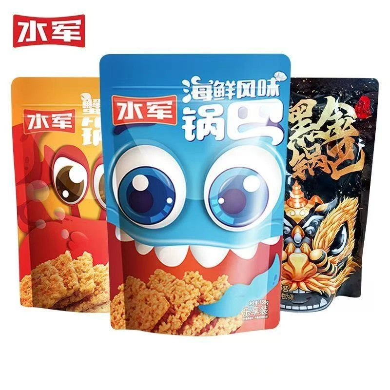 【临期】【25年12月16日】2袋水军锅巴蛋黄味/海鲜味/肉松味280g