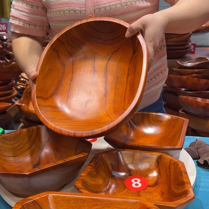木香樟实木手工圆盘