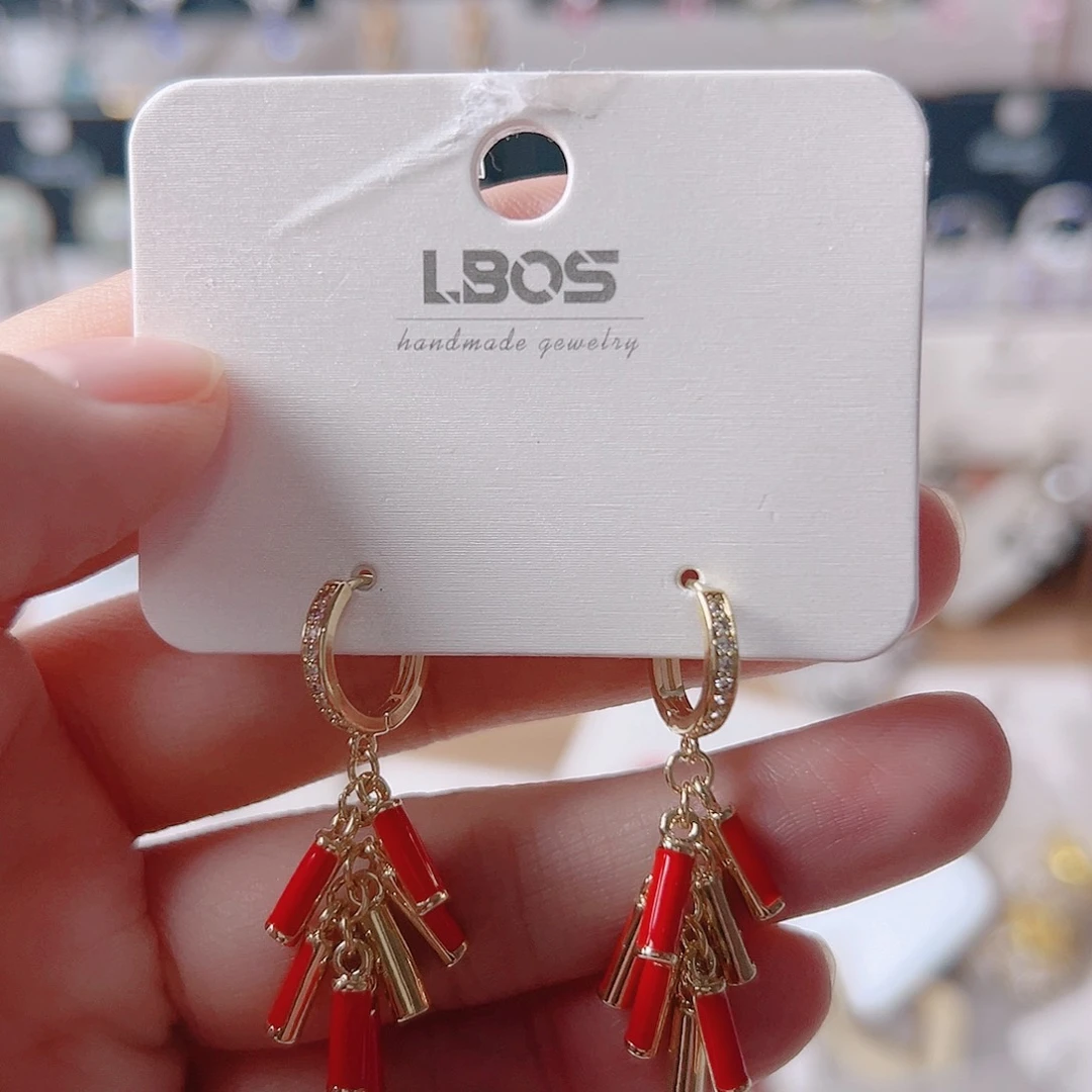 锆石纯铜合金耳环的