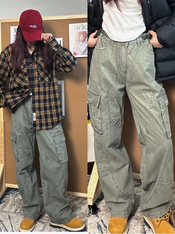 时尚休闲女款工装裤K904