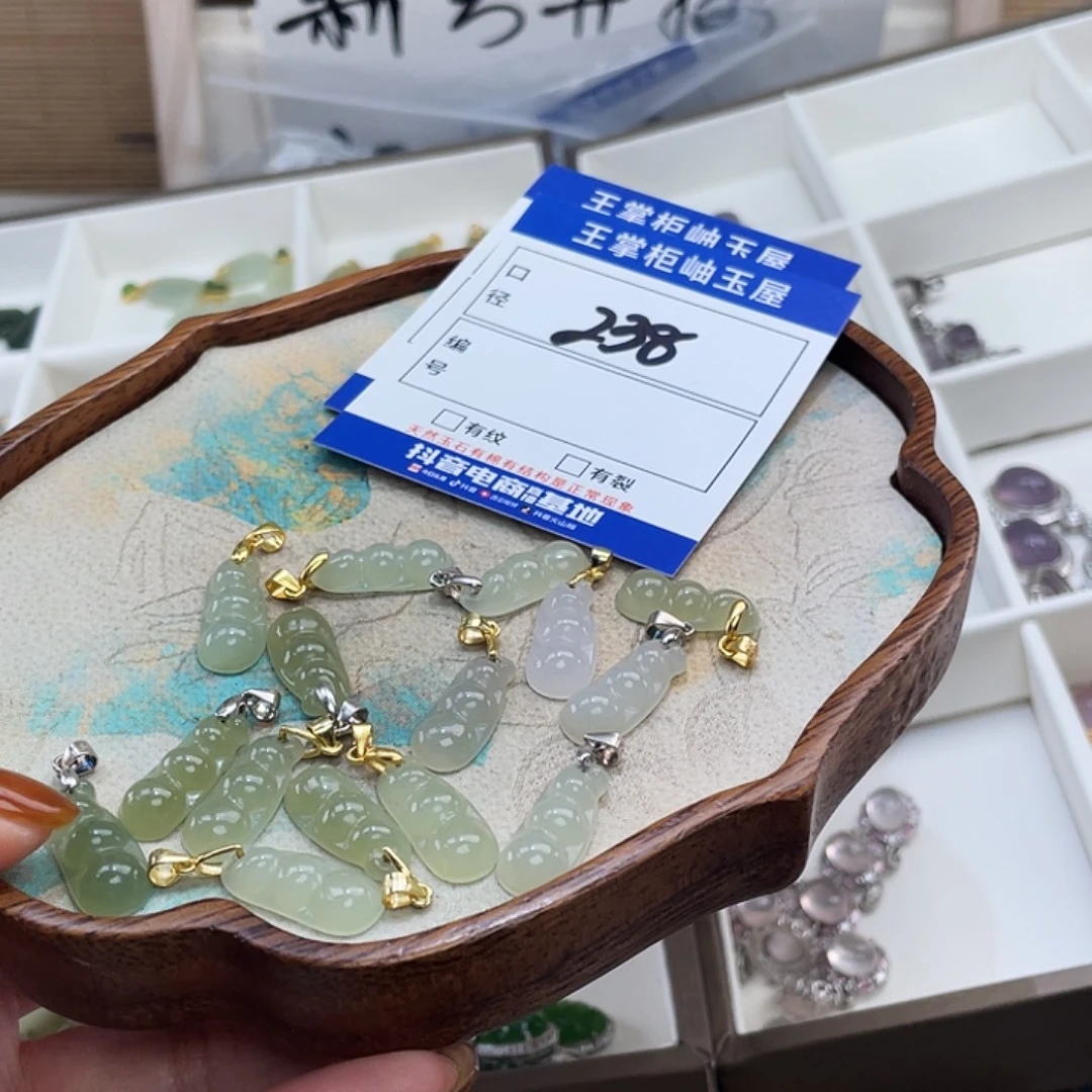 和田玉银S925镶嵌颈饰多样性，发一件