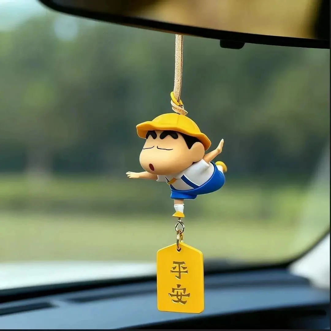 汽车挂件蜡笔小新出入平安车载后视镜挂饰2025新款可爱车内装饰品