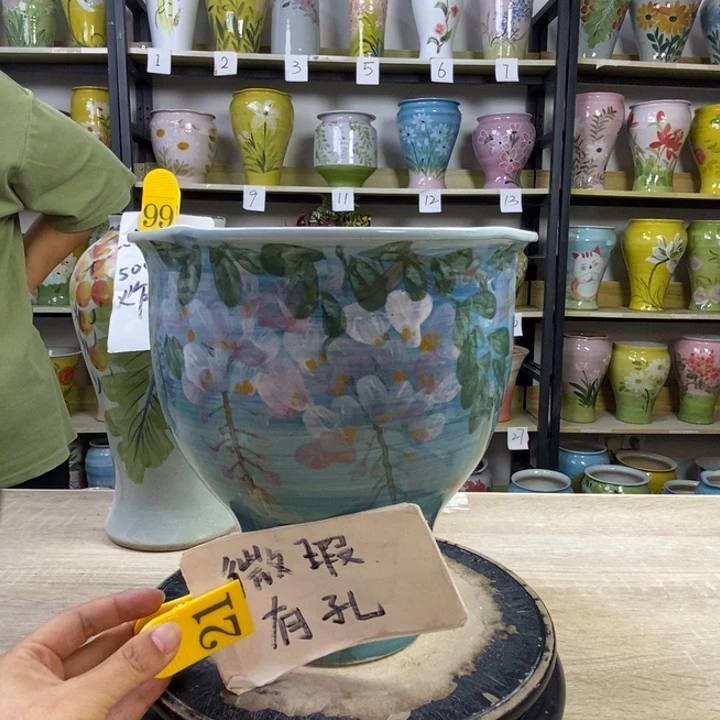 景德镇高温陶瓷花盆