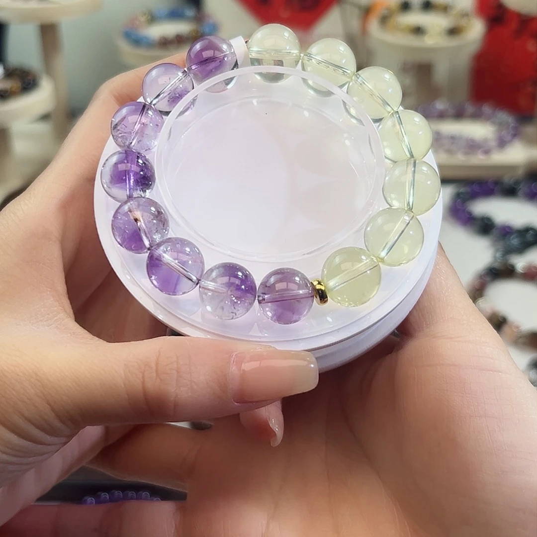 水晶手链未镶嵌水晶手串12m m