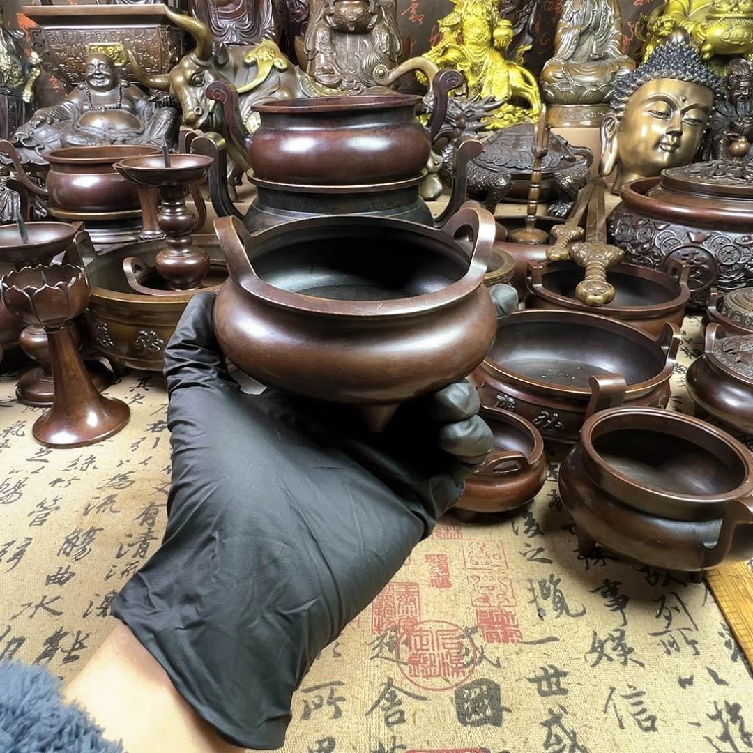 香炉 家用供香炉 风水摆件 聚宝盆 家居摆件