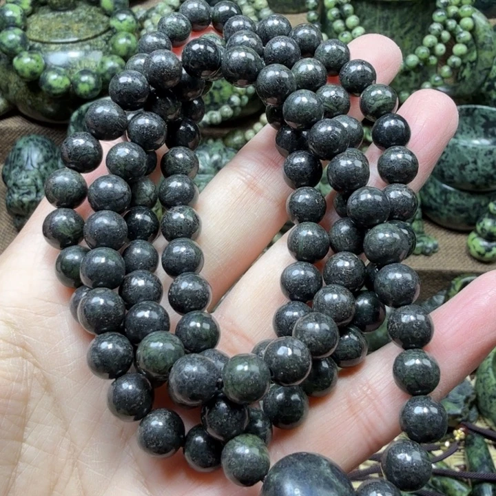 蛇纹石玉未镶嵌药王石能量养生产品
