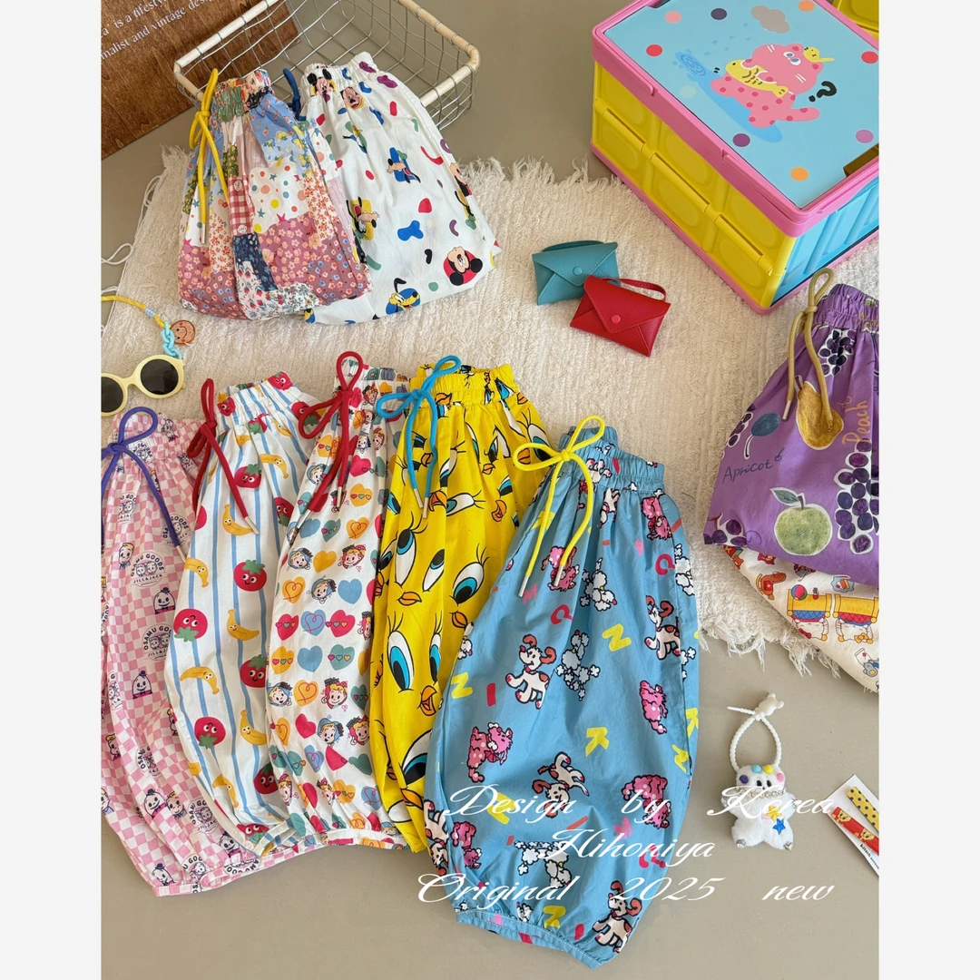 【灯笼裤】儿童节二Hihoniya~2025夏季亲子卡通可爱透气排汗灯笼裤