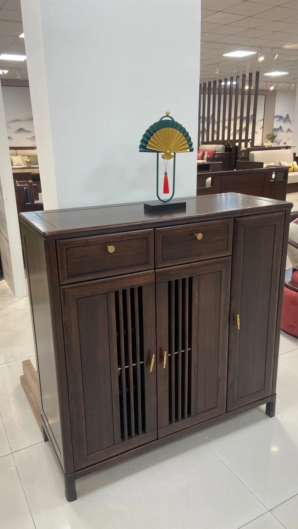 新中式实木鞋柜玄关