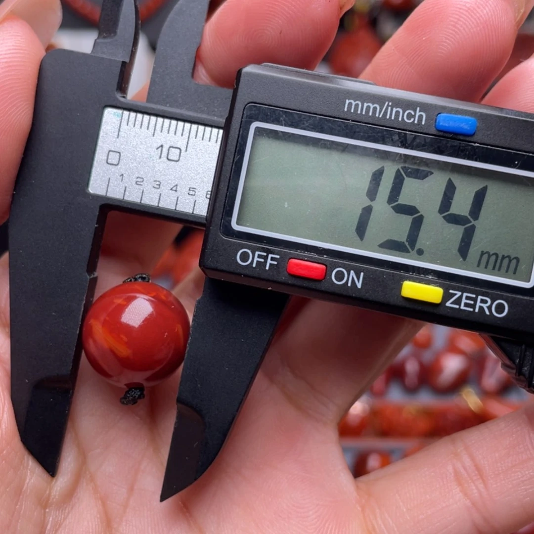 【闪购商品】南红玛瑙15.4圆珠未镶嵌?***糖