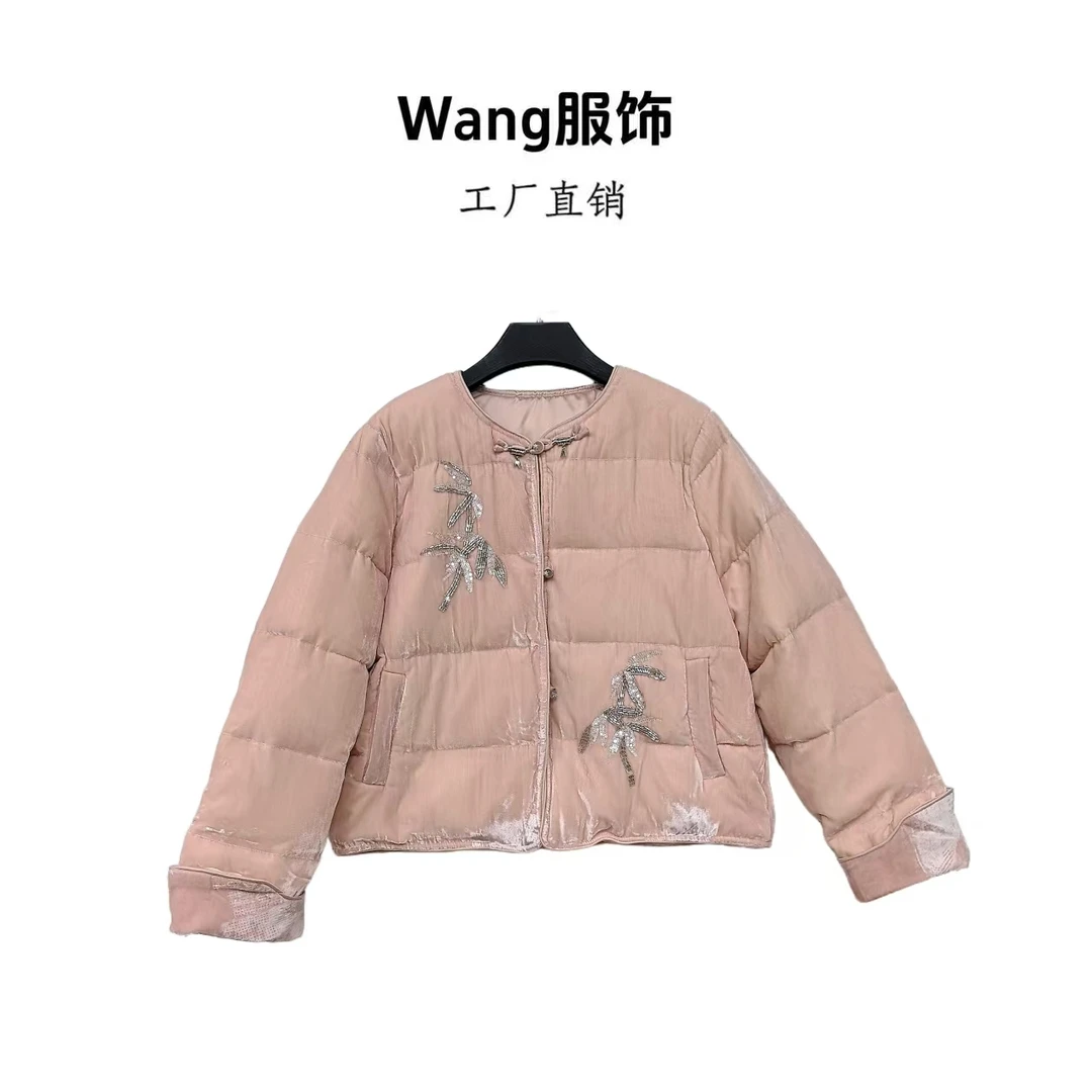 【WANG】轻奢高定设计师款国风羽绒服外套1536
