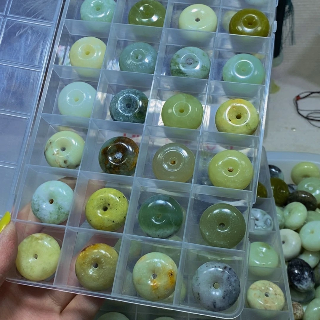 蛇纹石玉未镶嵌毛衣链丫*74