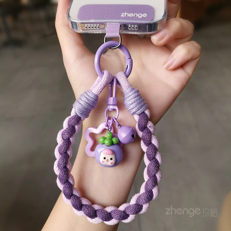 手机挂绳新短款ins可爱吊坠腕带女时尚户外旅游手提链钥匙壳结实