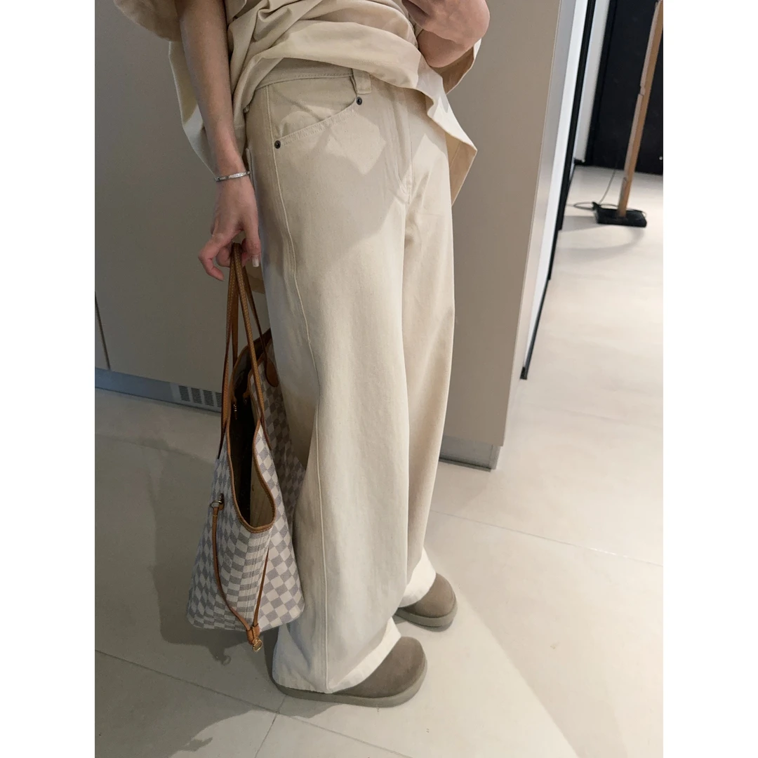 ［IAMMEIYA］-大骨架穿搭 春烟 直筒牛仔裤61235