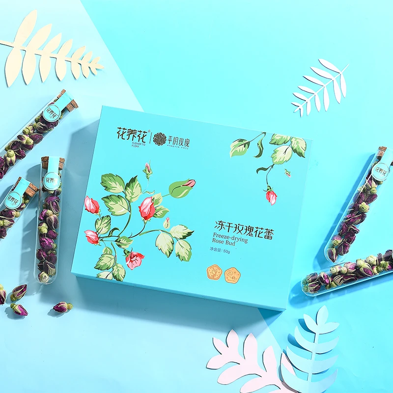 (绿色食品）冻干玫瑰花蕾玫瑰干花泡茶无硫食用平阴重瓣红玫瑰