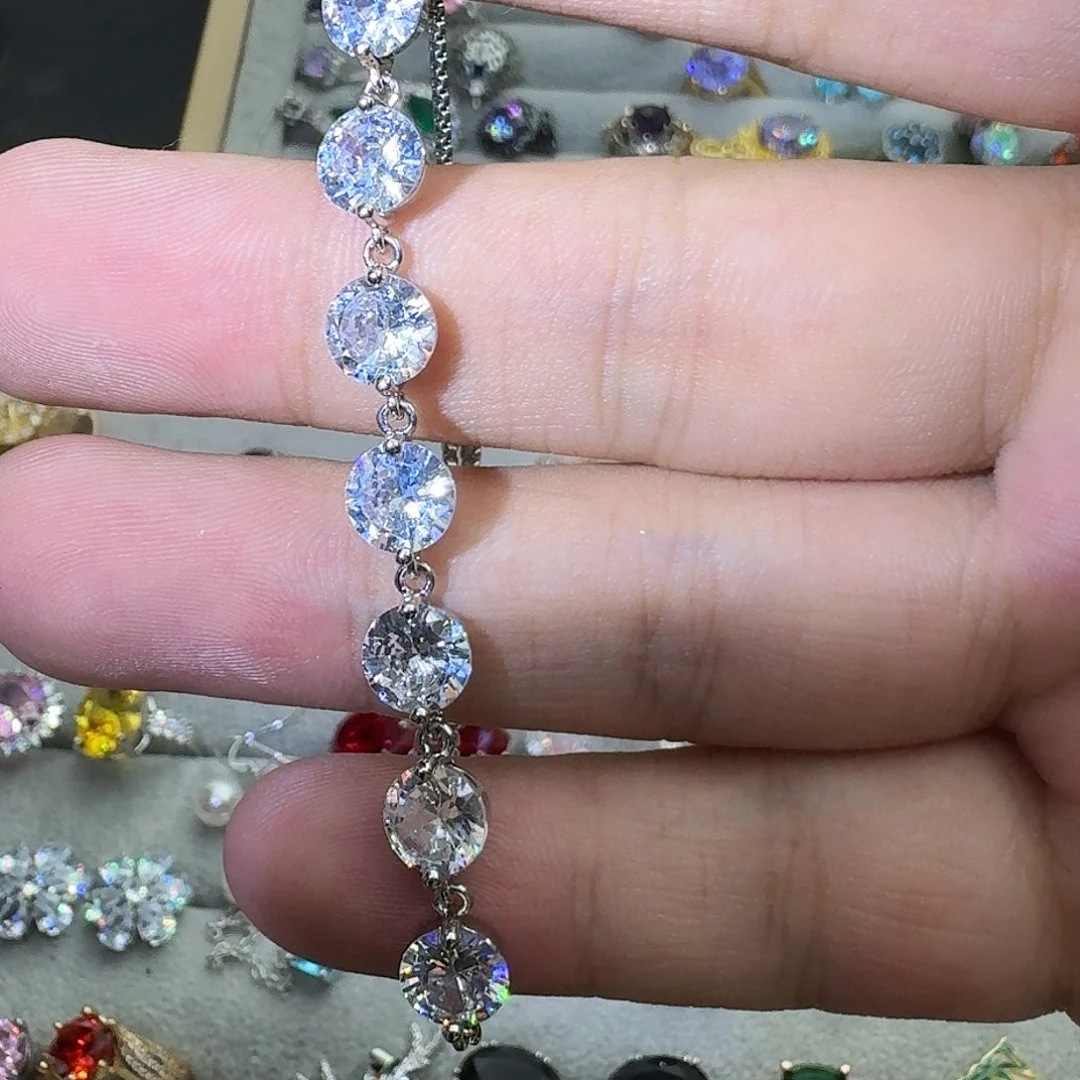 托帕石戒指银S925镶嵌