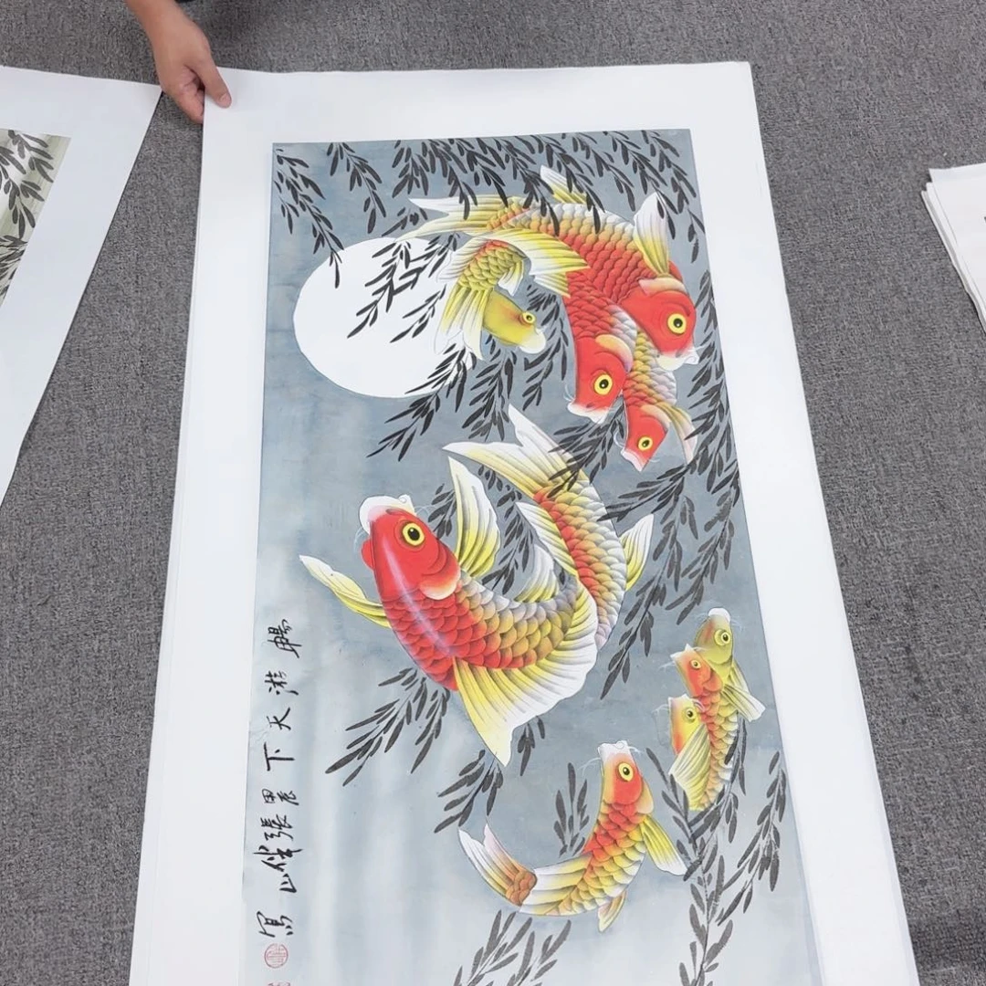 国画国画作品多次