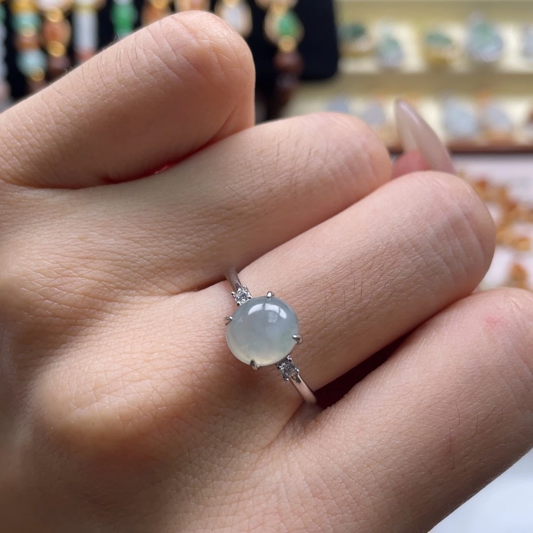 翡翠银S925镶嵌颈饰翡翠