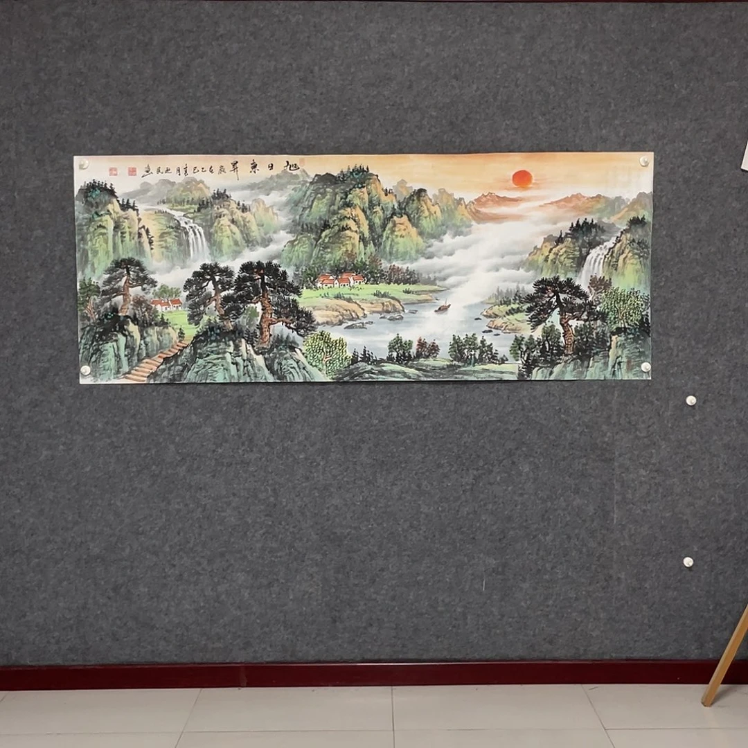 国画小六尺178.69画芯 捡漏