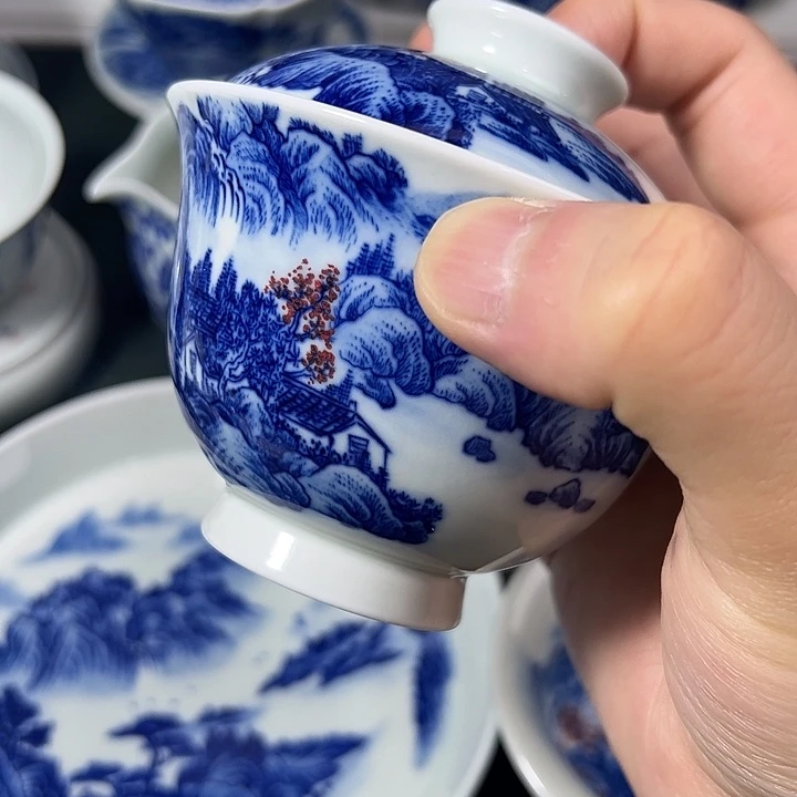 微瑕景德镇纯手工手绘两才