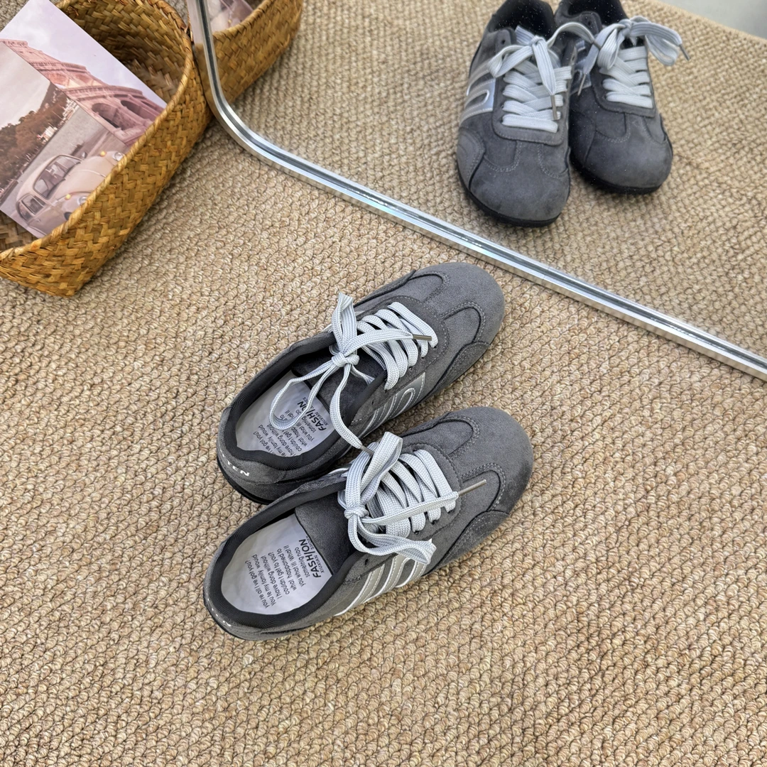 芒兜兜韩系复古毛绒浅口德训鞋mdd-01