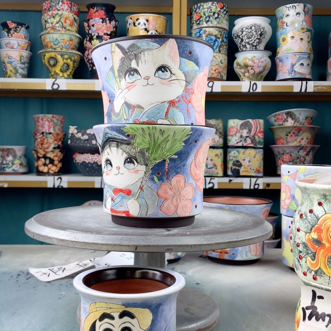 罐蜜***洋景德镇手工瑕疵708