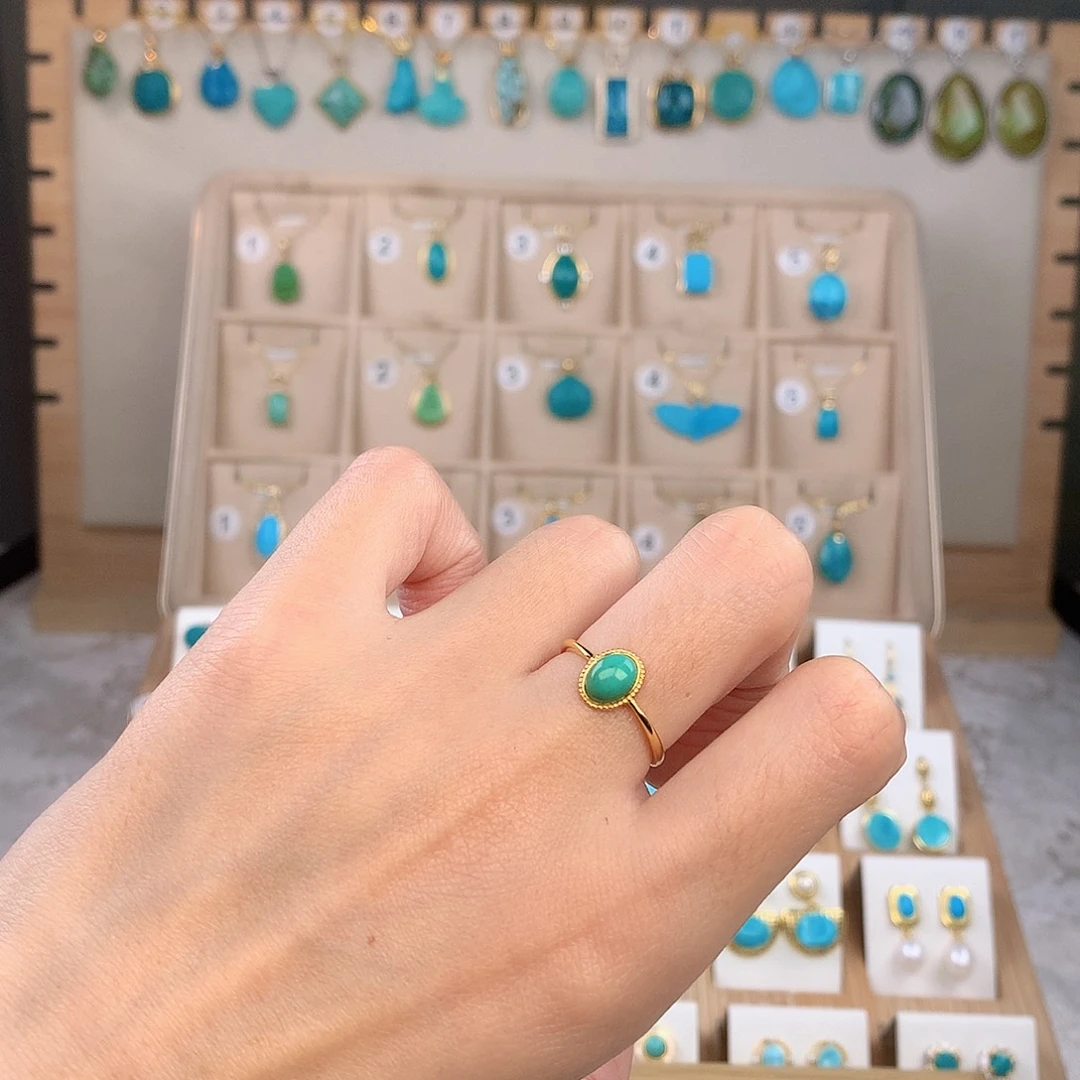 绿松石未镶嵌戒指