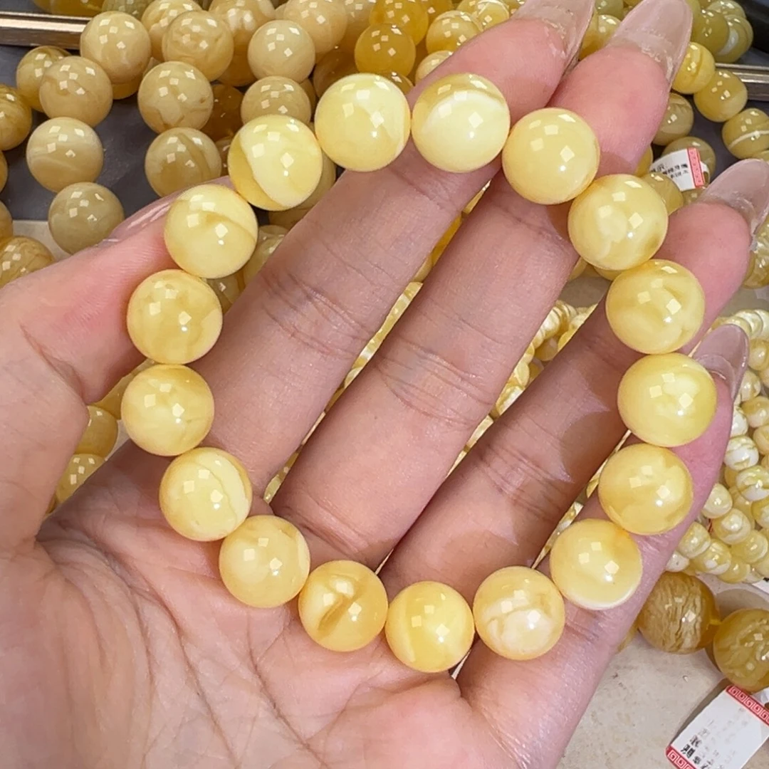 琥珀未镶嵌手链15妖花