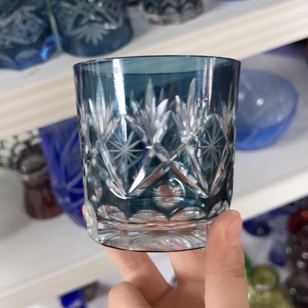 水晶玻璃高脚款微瑕一个