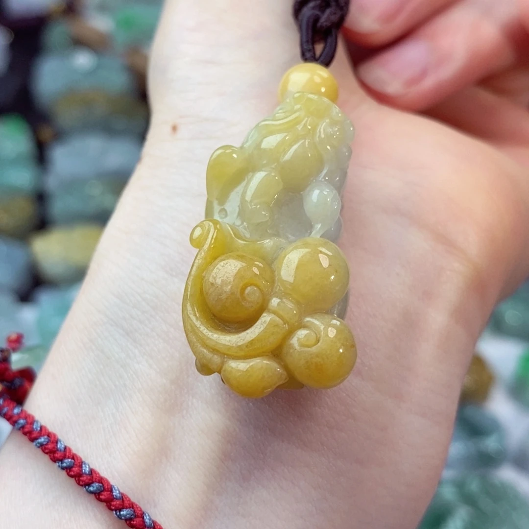 翡翠未镶嵌颈饰天然