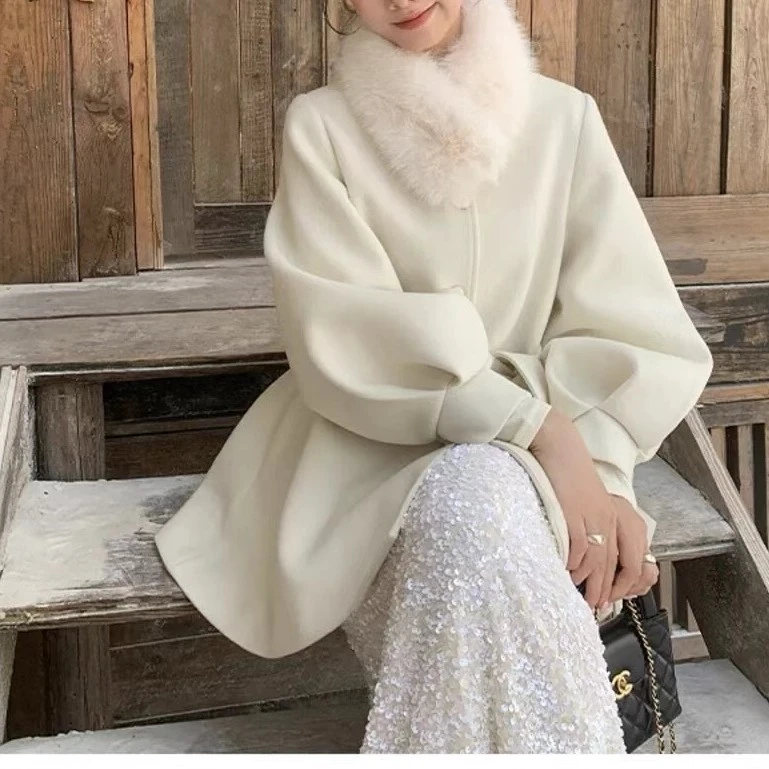 （欣姐臻选）大衣女短款收腰外套