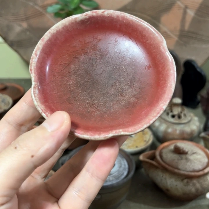 瓷片大丸北峰。      杯托