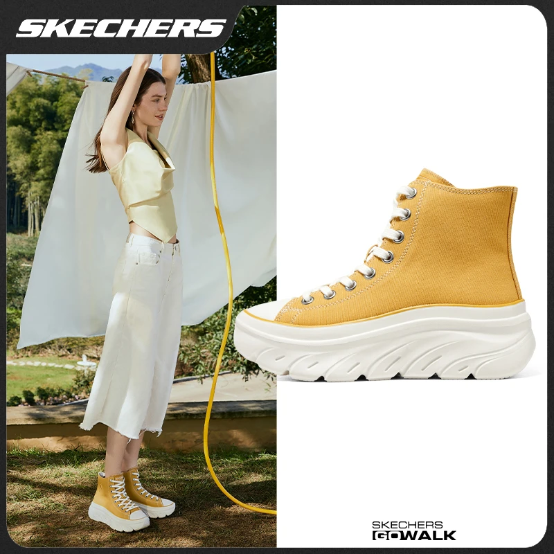 斯凯奇STREET系列休闲女鞋时尚舒适帆布运动鞋177430