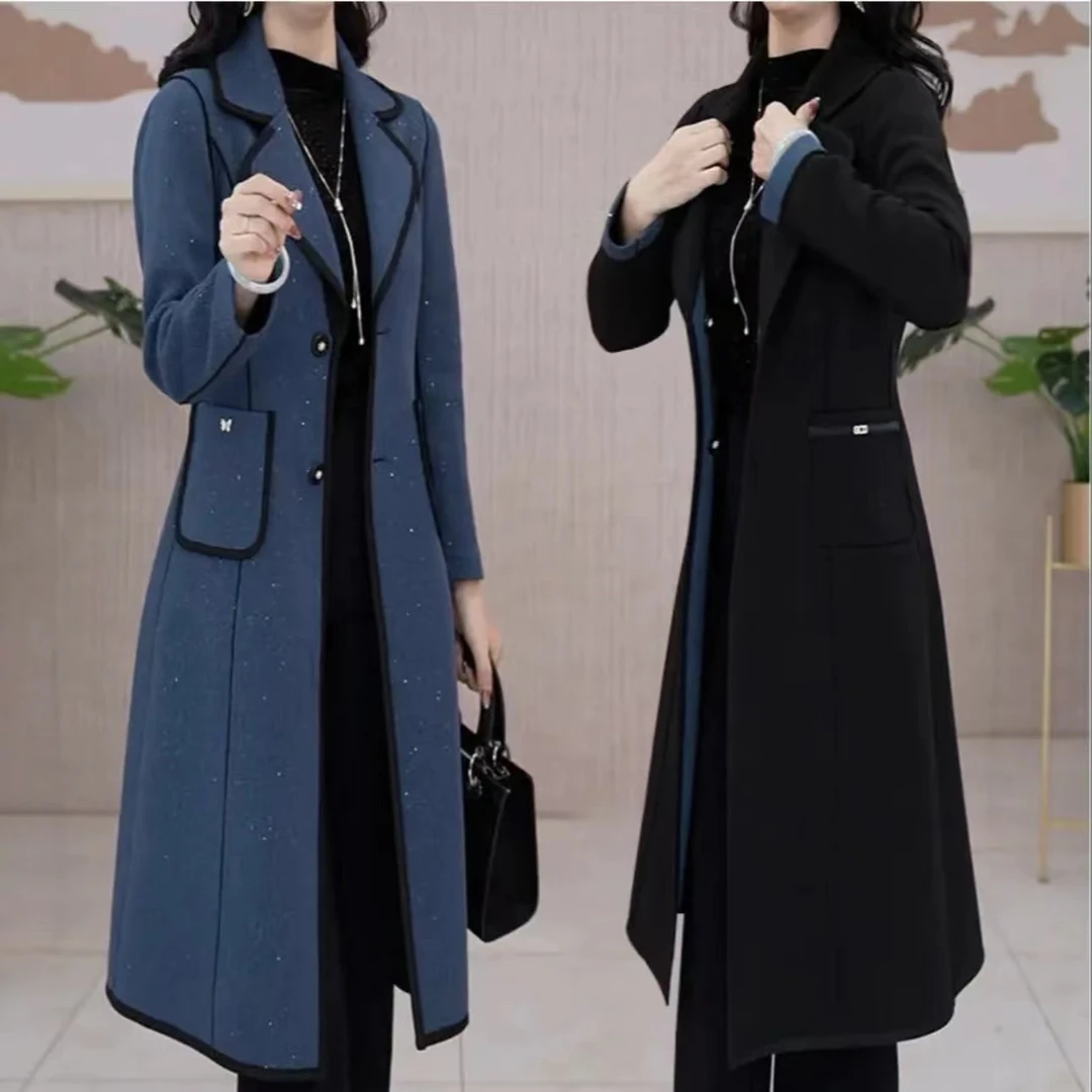 【反季清仓】秋季优雅新款气质时尚大气休闲显瘦风衣两面穿外套`